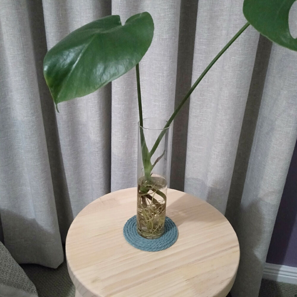 Handmade Cotton Rope Coasters - Set of 4