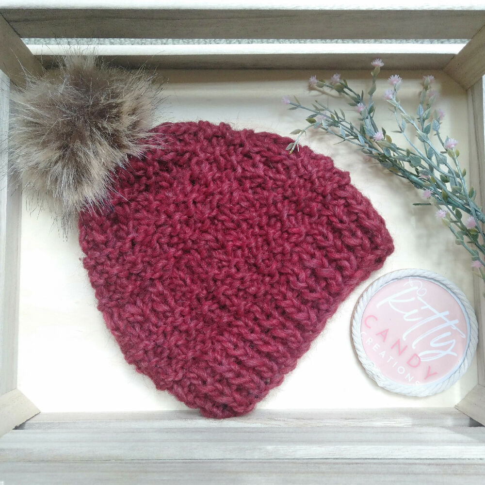 Cranberry Beanie 1
