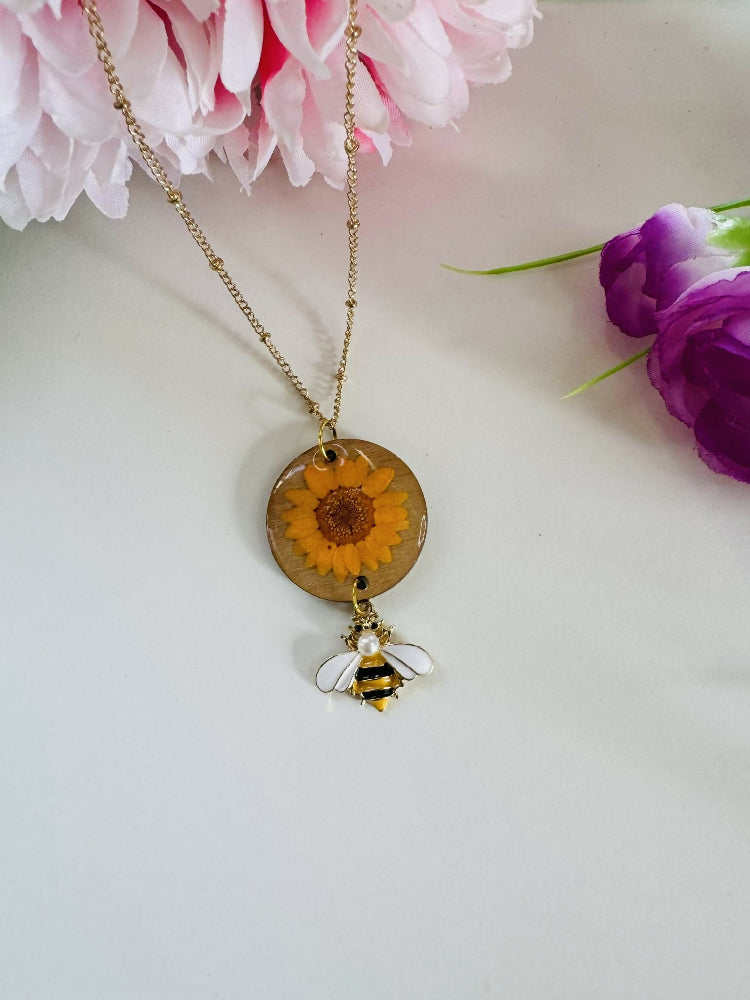 Australian Handmade Resin Bee Necklace