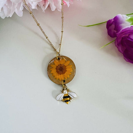 Australian Handmade Resin Bee Necklace