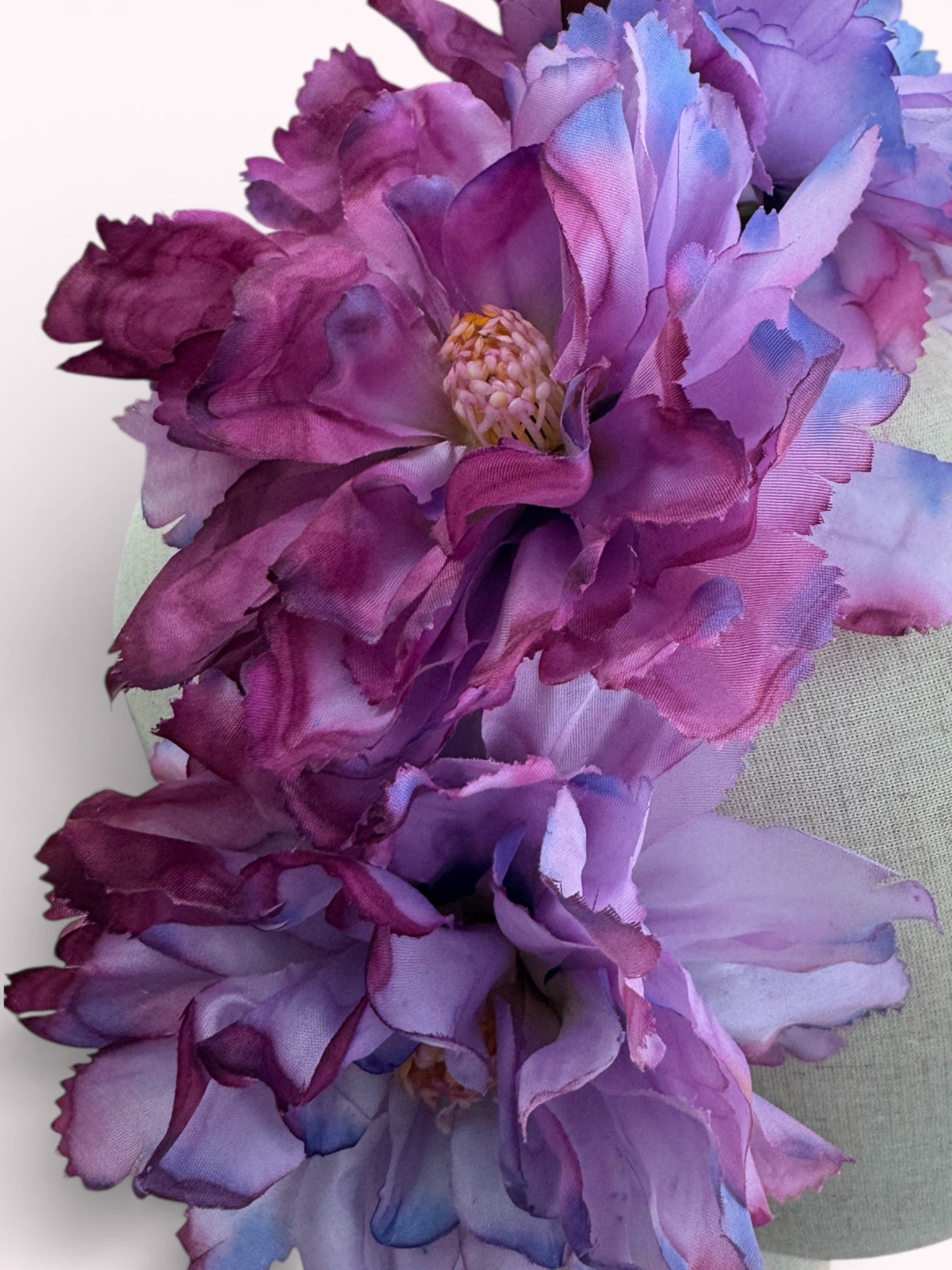 Floral Headband in Pinks and Purples