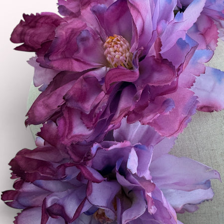 Floral Headband in Pinks and Purples