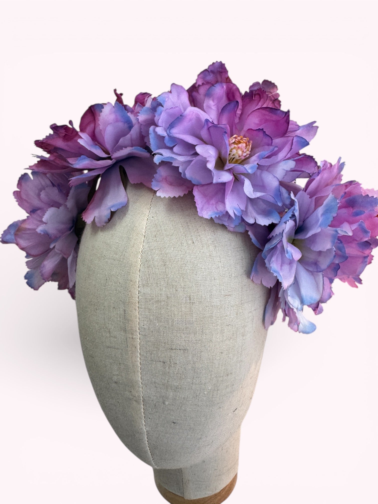 Floral Headband in Pinks and Purples