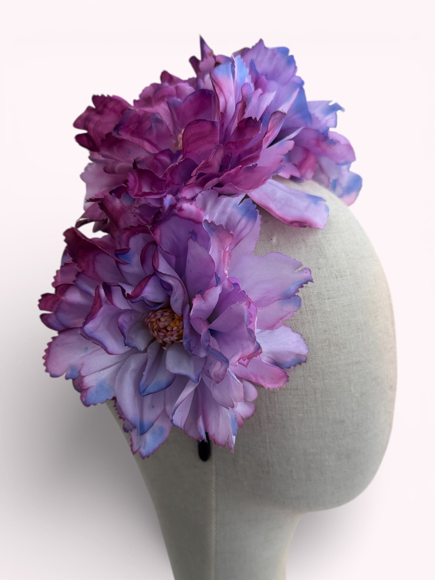 Floral Headband in Pinks and Purples