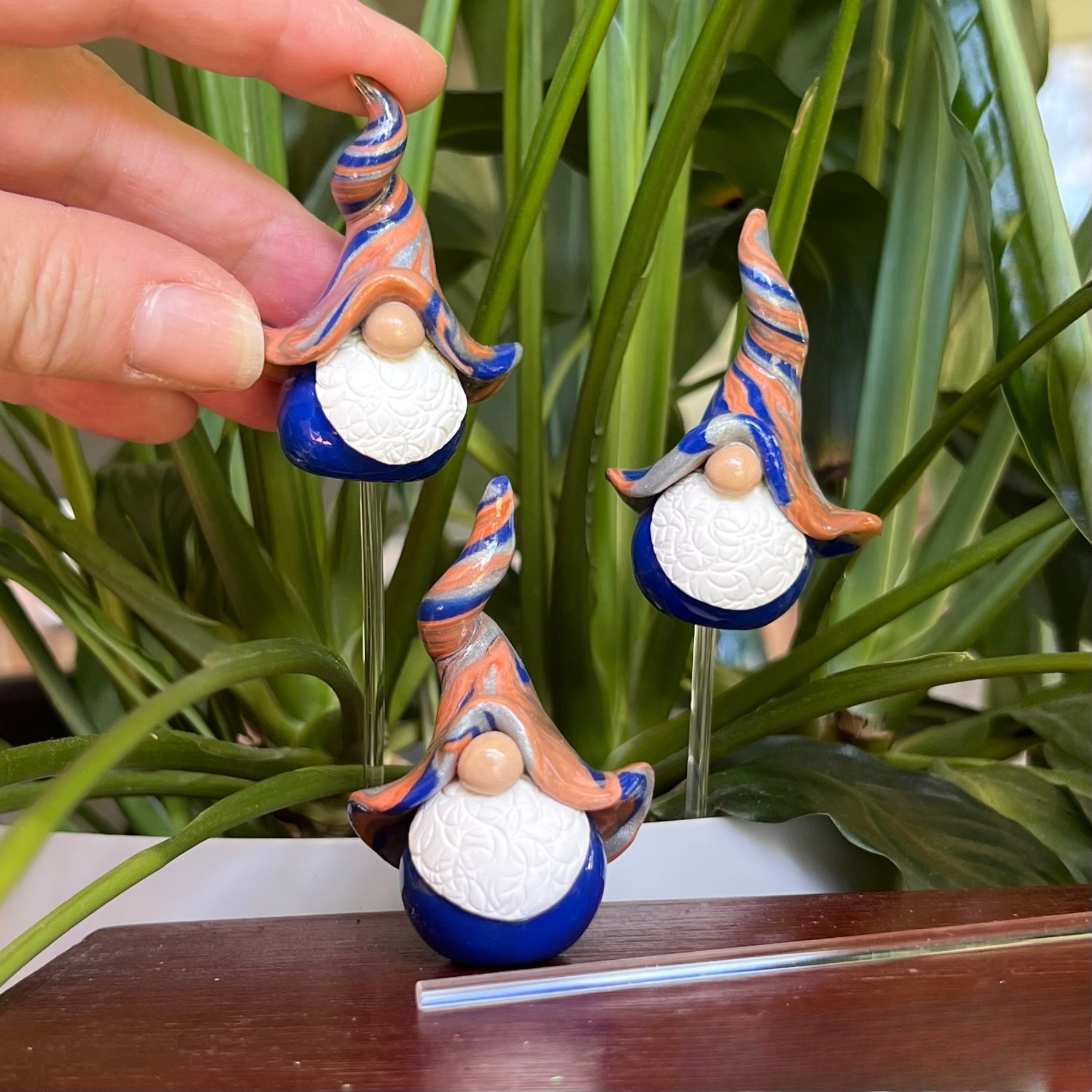 Whimsical gnome trio - Henrik, Fredrik & Bob