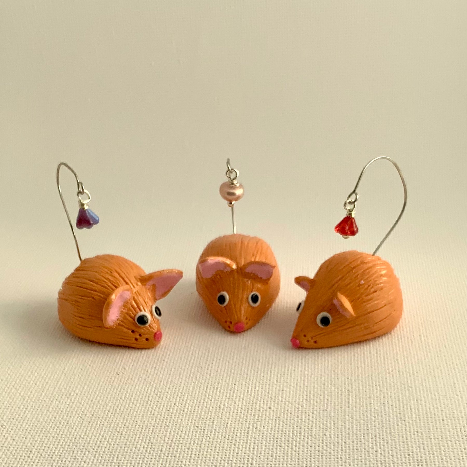 MouseMates Trios: Sweet Handmade Polymer Clay Mice