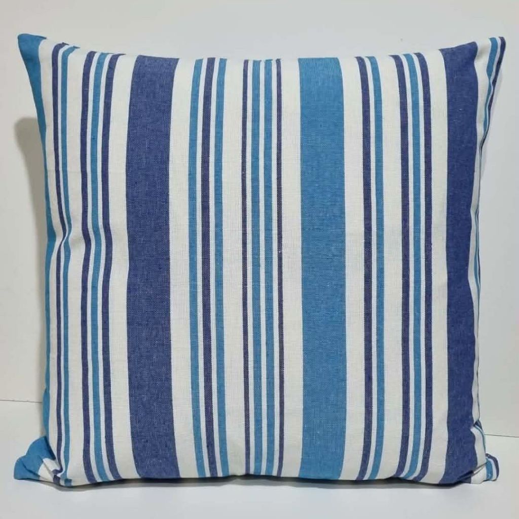 Blue and Bhite Striped Cushion Covers-Coastal Living-Hamptons Decor-45x45cm