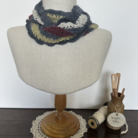 Juniper Wool & Silk Crocheted Cowl
