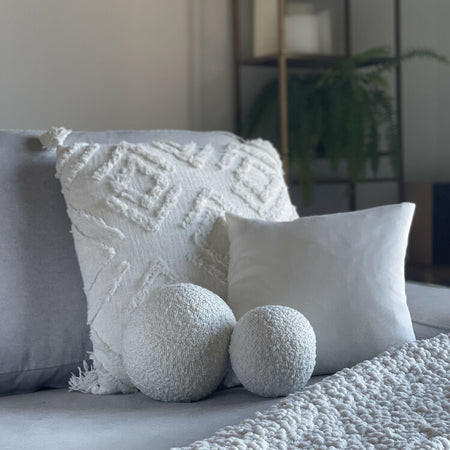 Boucle Sphere Cushion Small