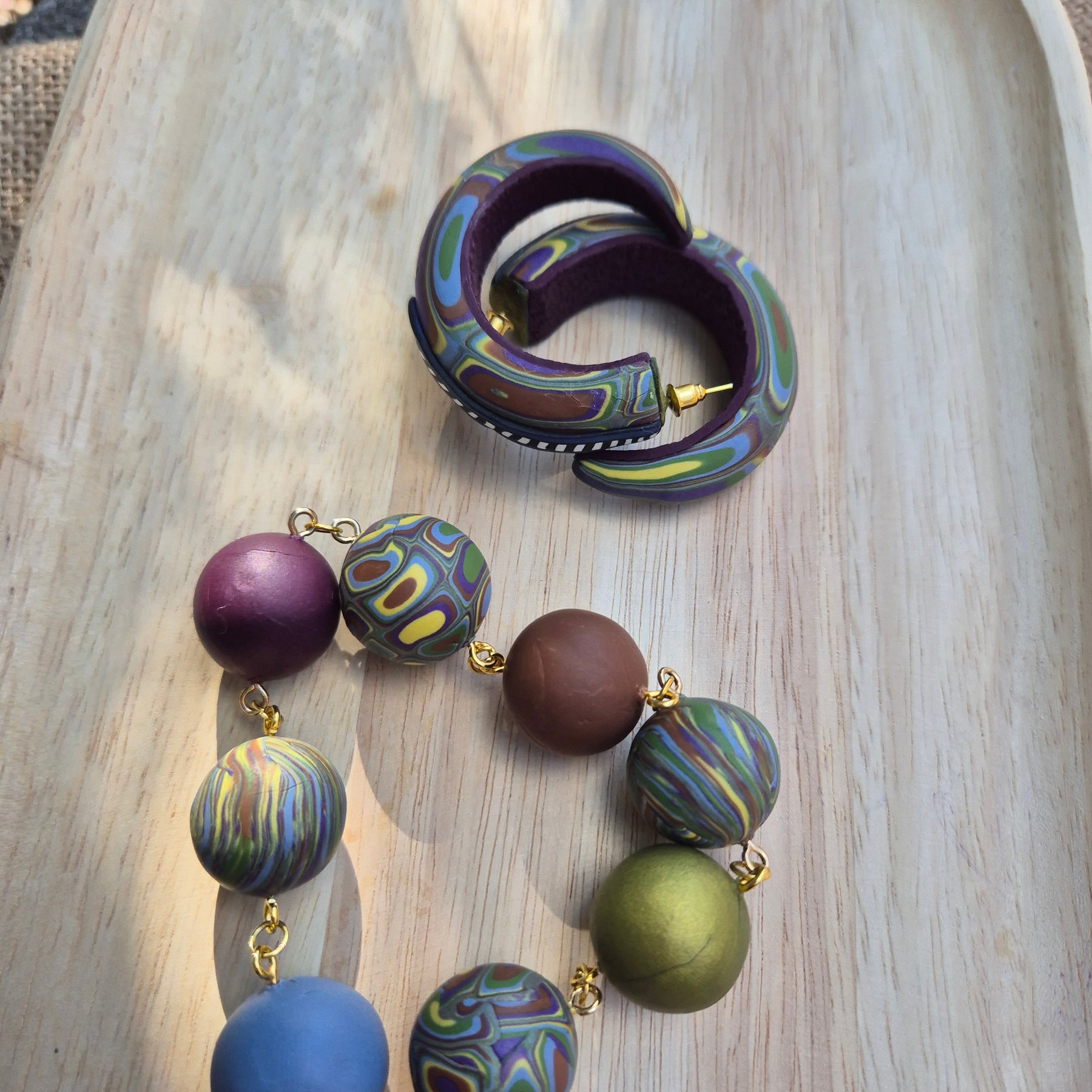 Autumn Vibes Bracelet and Earrings