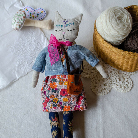 Furr-ever friend - Lisa, Cozy Cat Toy - One-of-a-Kind Soft Toy for Gentle Hearts