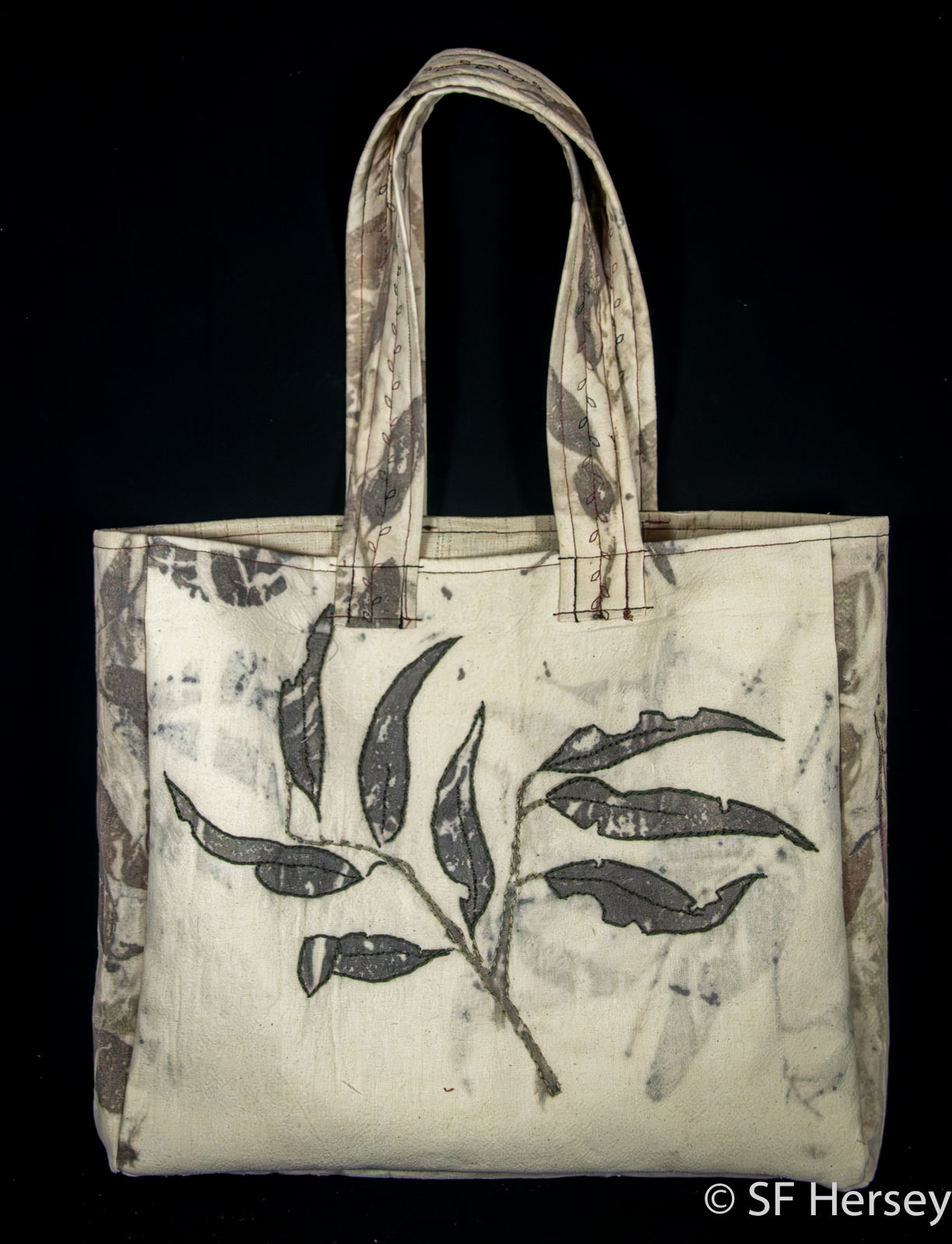 Eco-dyed Gum Leaf Bag