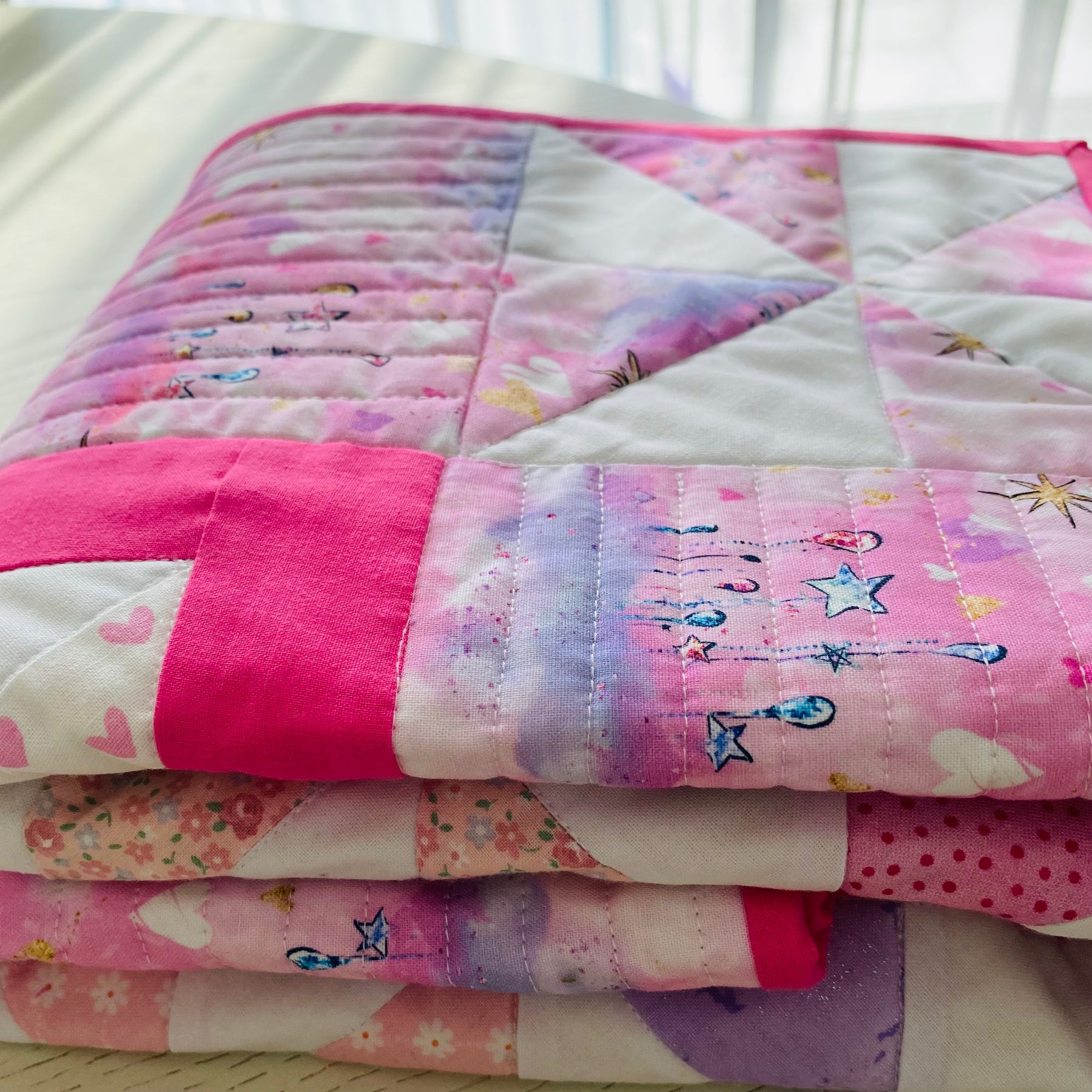 Handmade Baby Quilt, Keepsake Gift, Custom Made