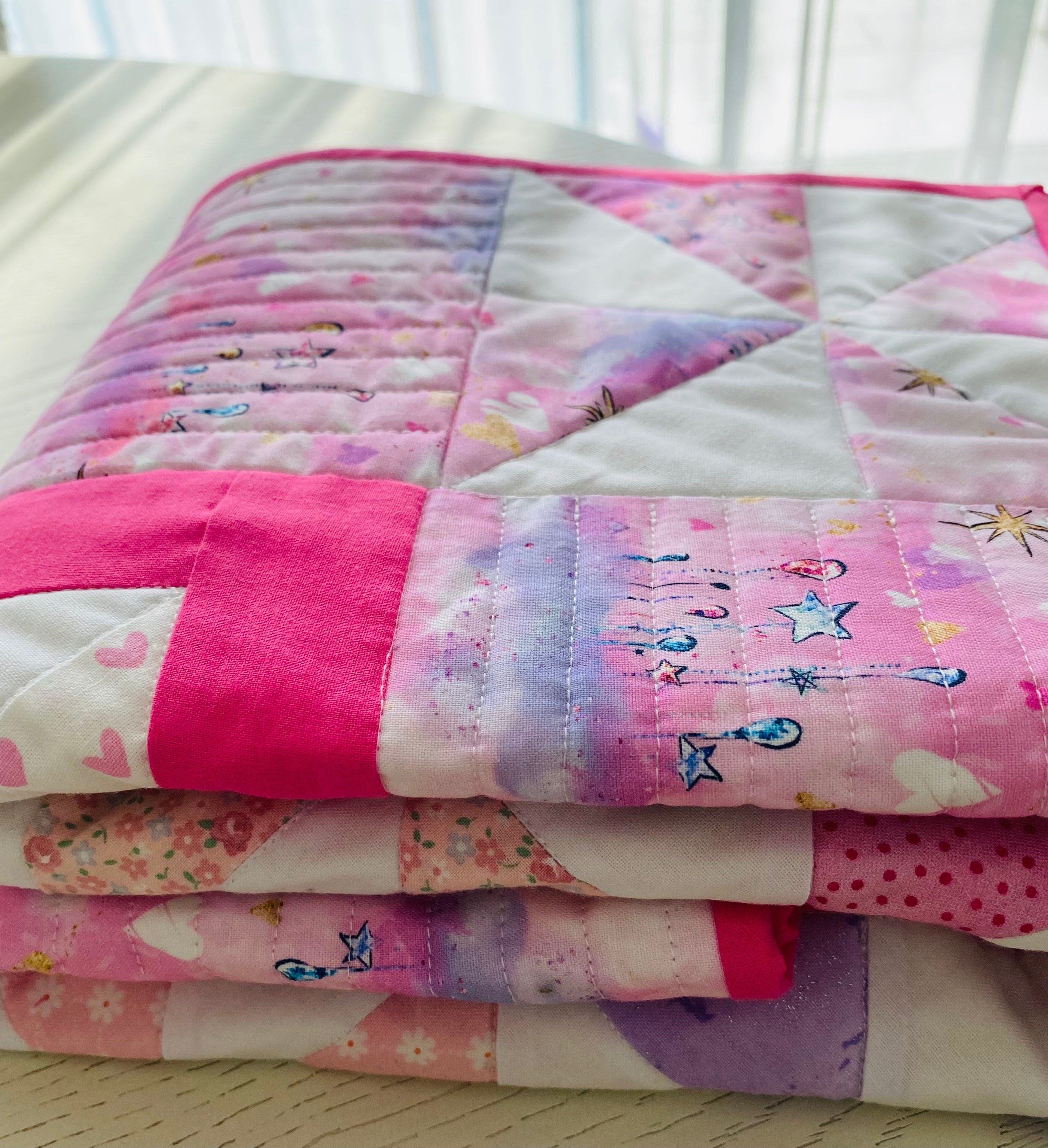 Handmade Baby Quilt, Keepsake Gift, Custom Made