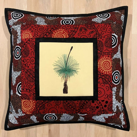 handmade Australian native quilted - grass tree