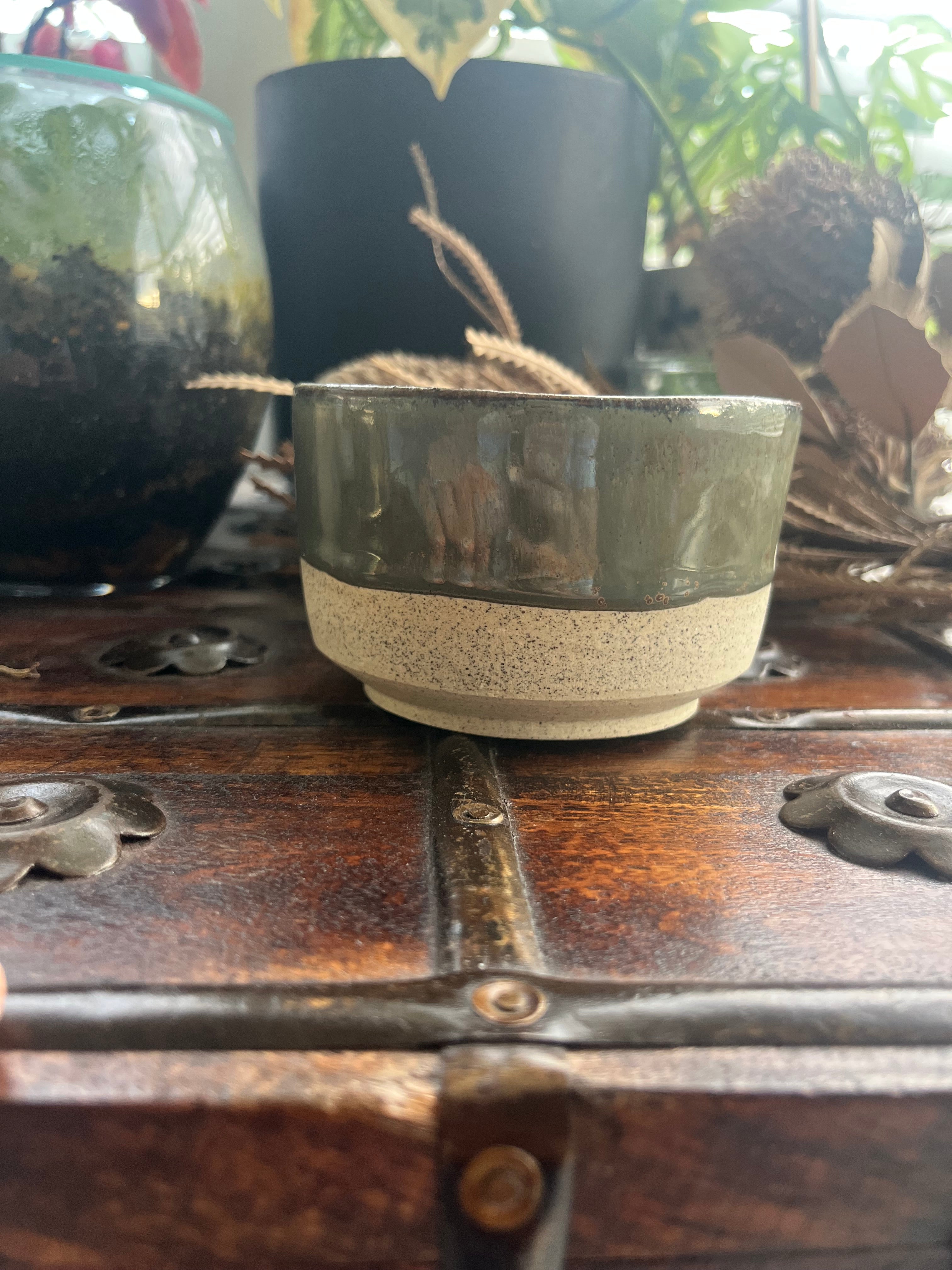 Versatile Forest Green Hug Mug / Bowl / Tea Light Holder
