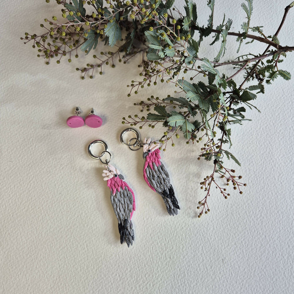 Gertie Galah Dangle Earrings
