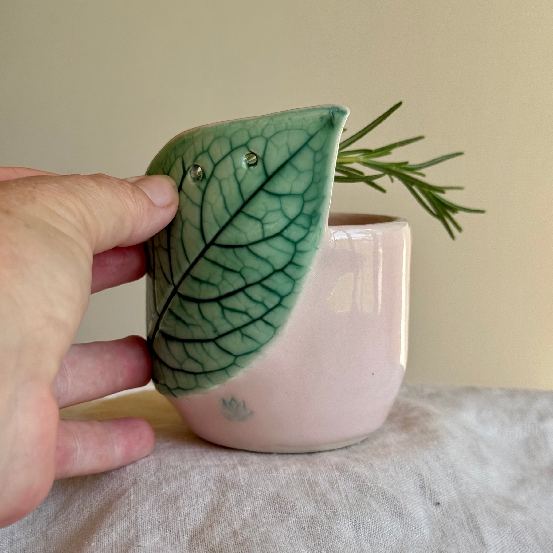 Herbie | Ceramic Herb Stripper | Wheel Thrown Pottery