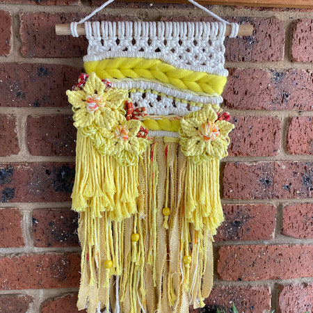 Macrame Floral Wall Hanging