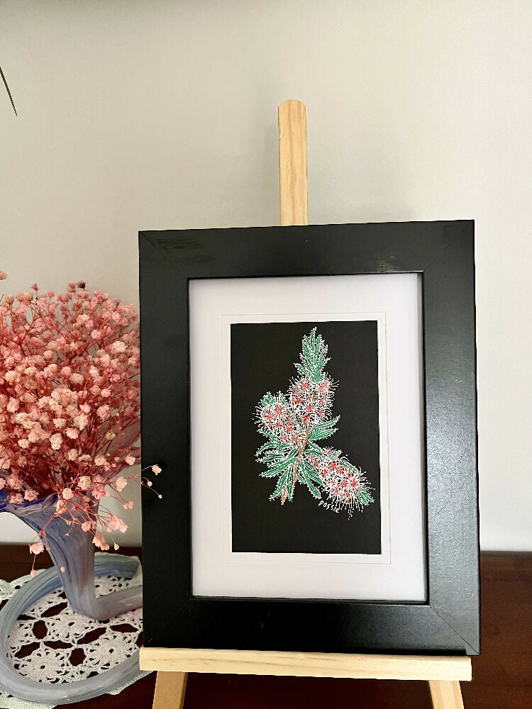 Dot and line art of australian native plants