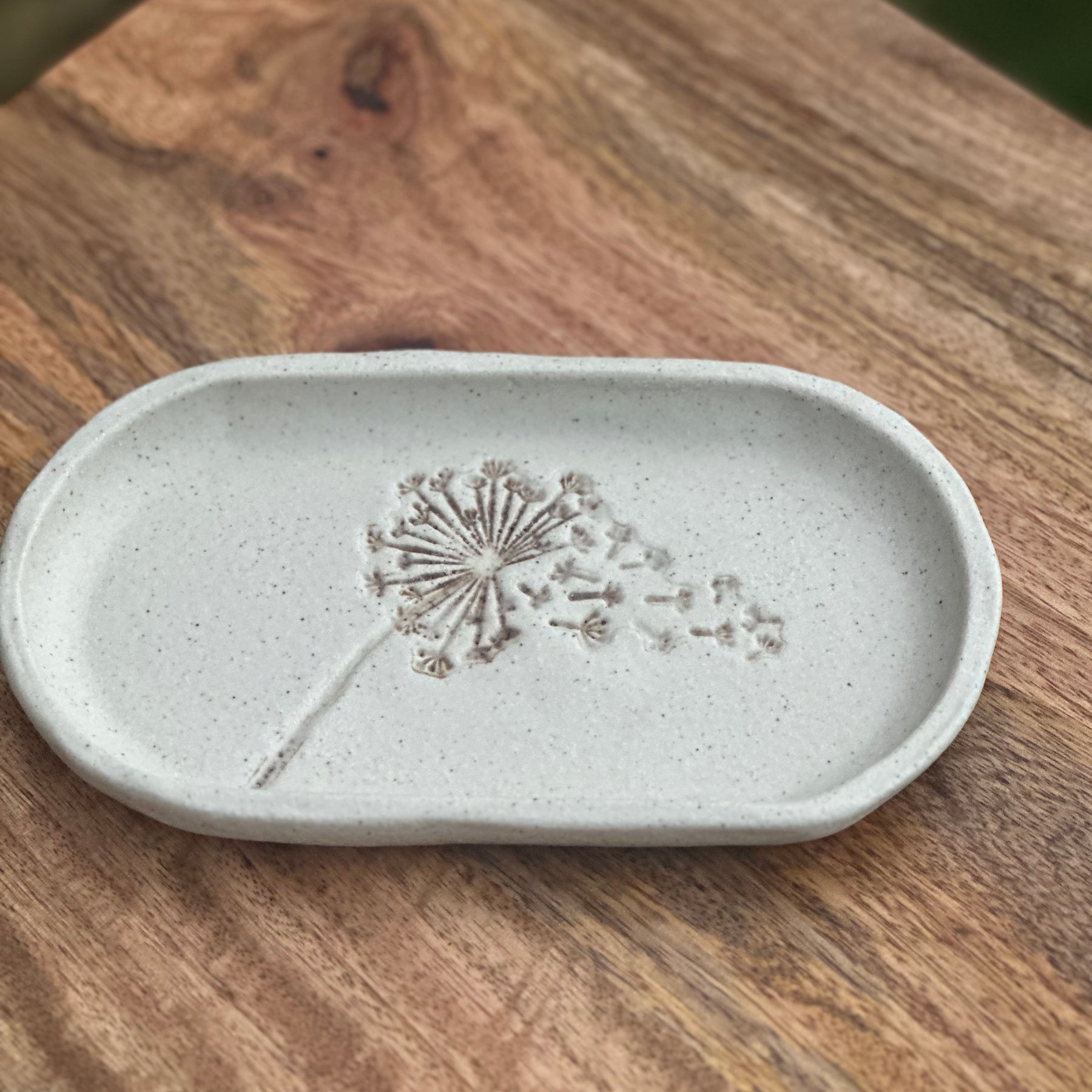 Dandelion Dish – Handmade Ceramic Soap & Trinket Tray