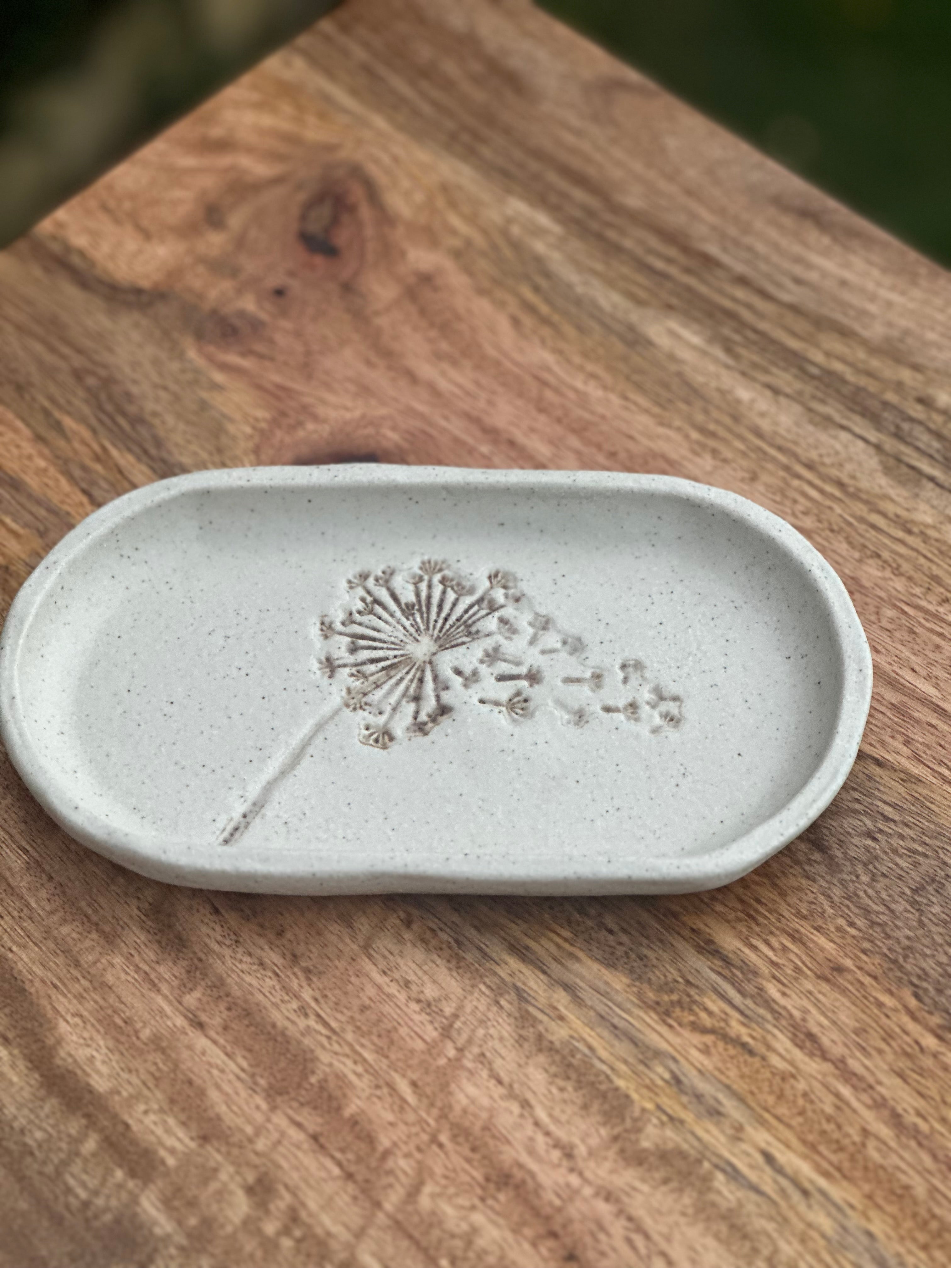 Dandelion Dish – Handmade Ceramic Soap & Trinket Tray