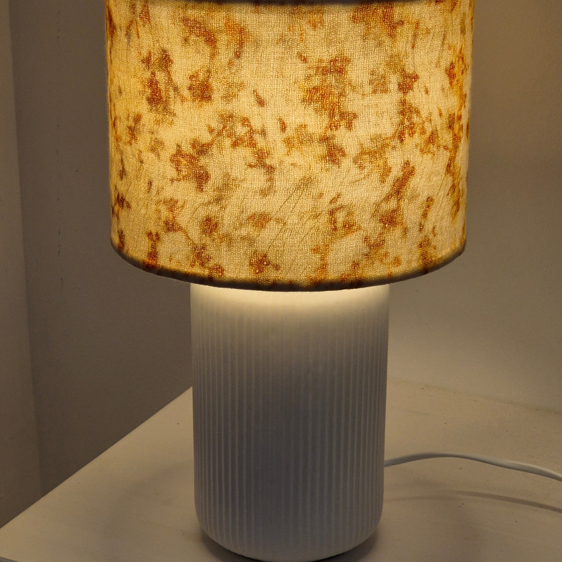 Gumnut ecoprinted lampshade uniquely Australian