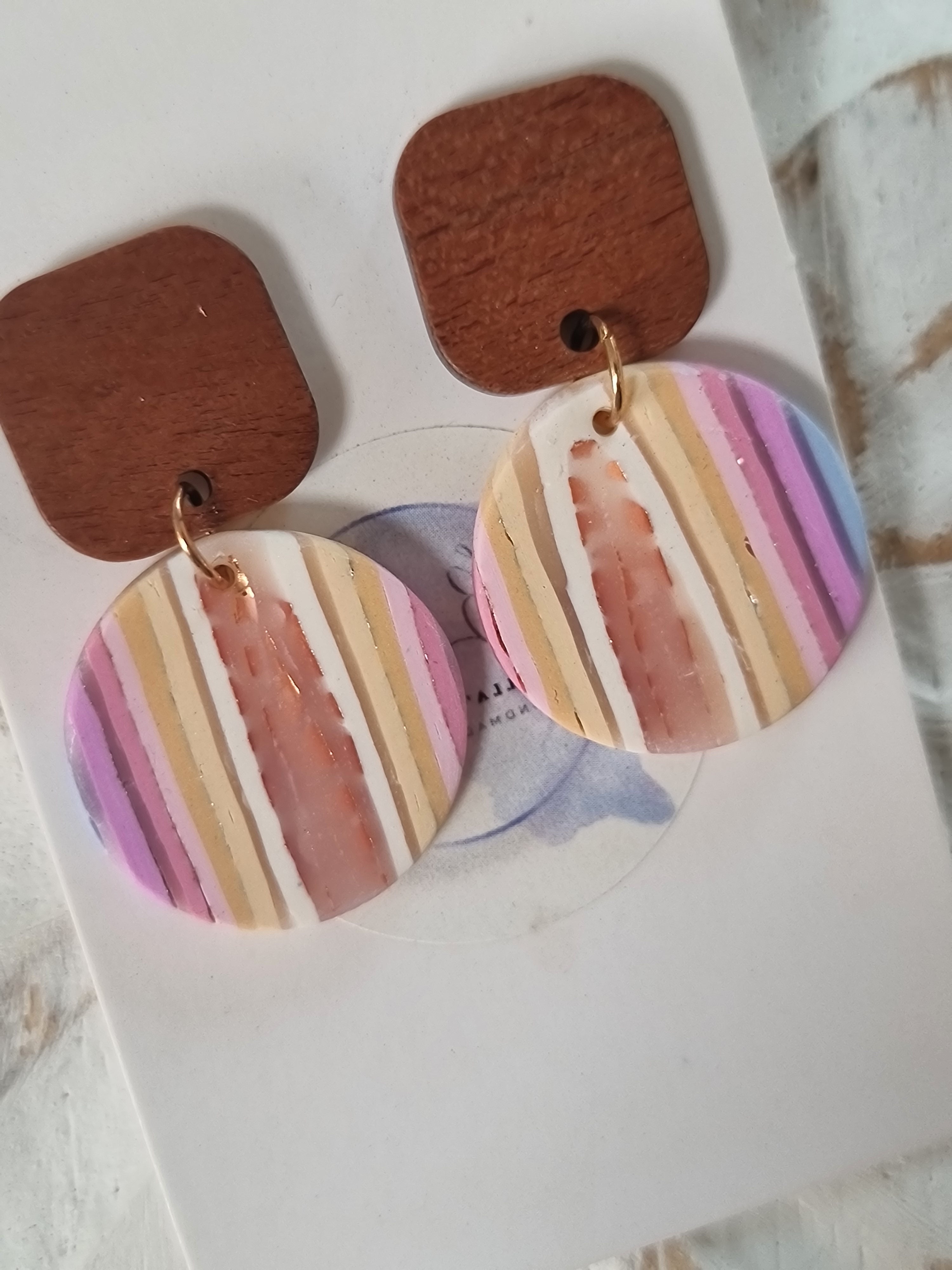 Sunset Stripes Dangles