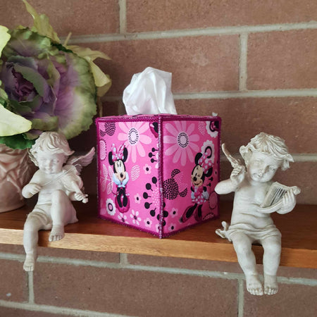 Pink Minnie Mouse Tissue Box Cover