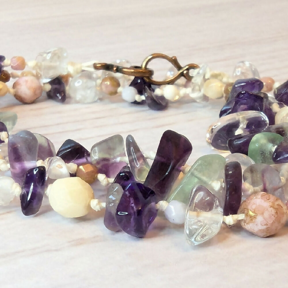 Gemstone bracelet | hemp bracelet | beaded bracelet