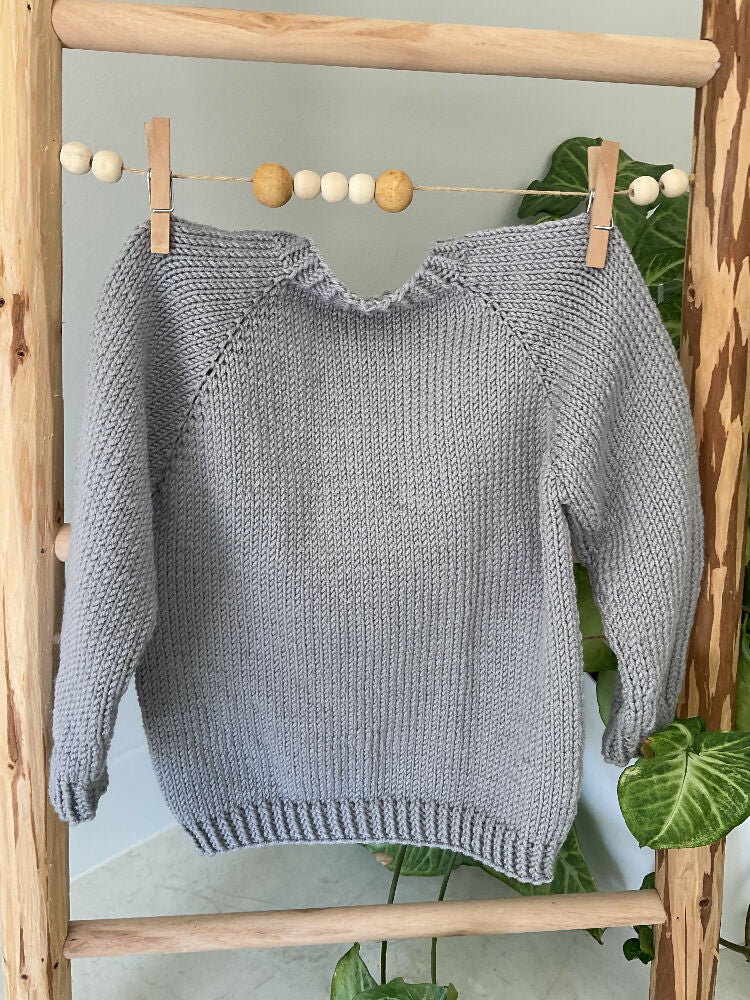 Cardigan in Grey, Size 6-9months