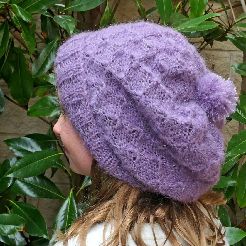 Special feature adult beanies/hats: mohair - slouchy. Free Post