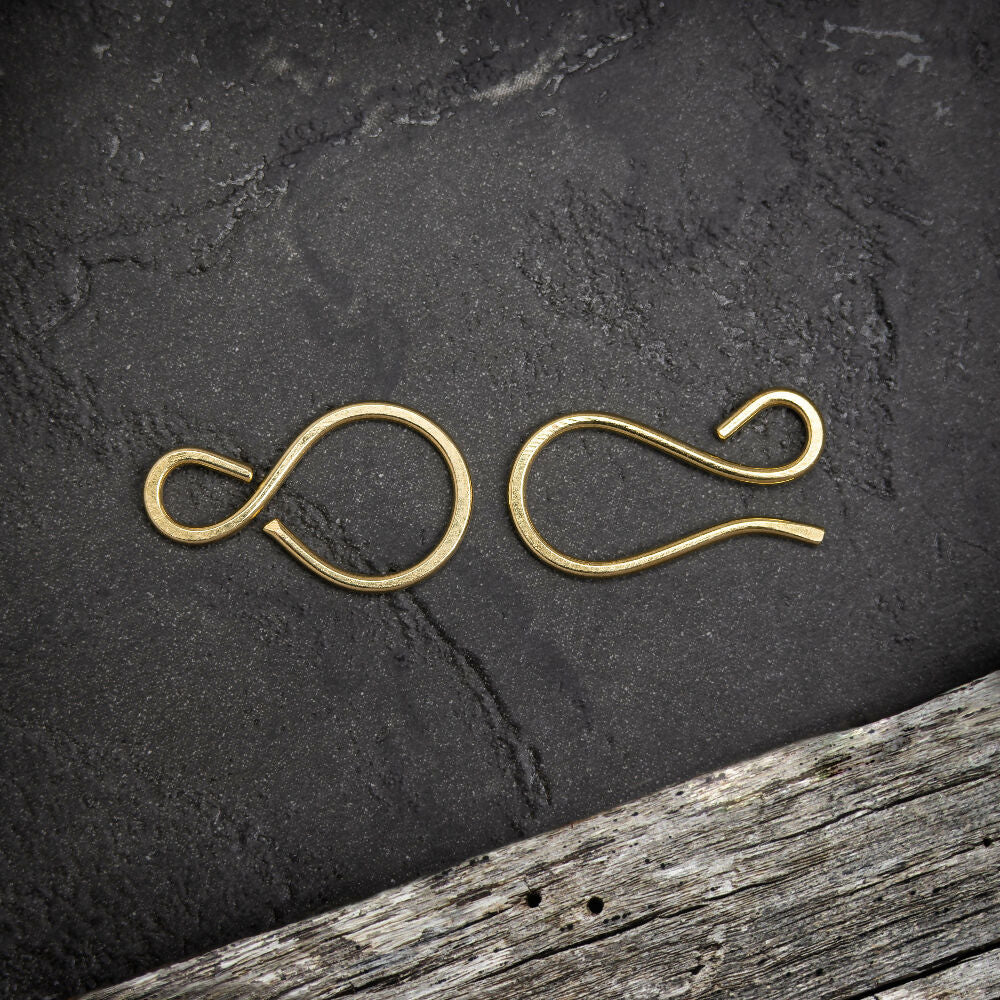 Brass Hook & Eye Clasp