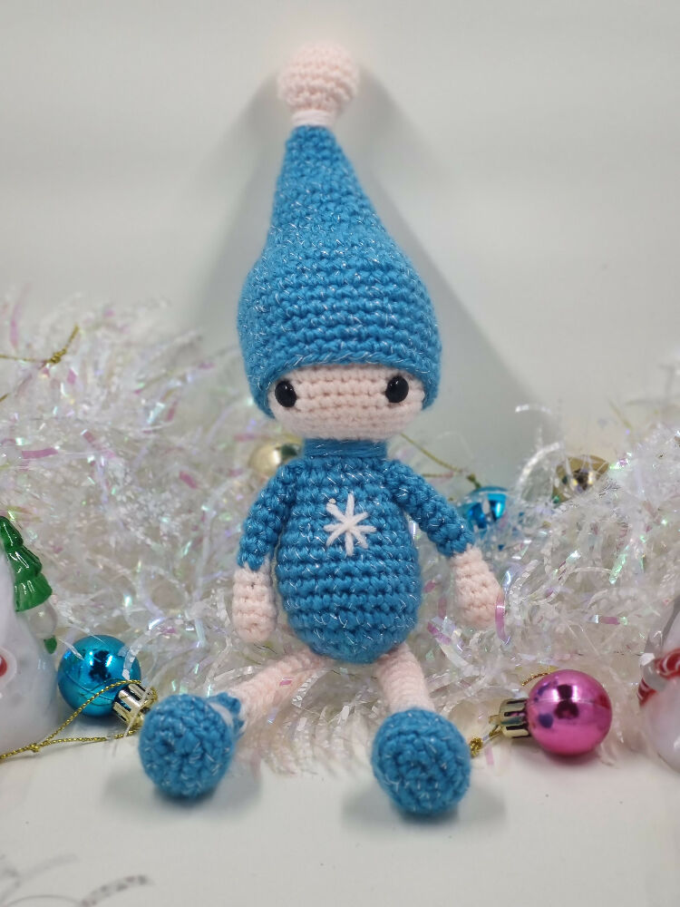 Christmas Elf toy, crochet, selling handmade