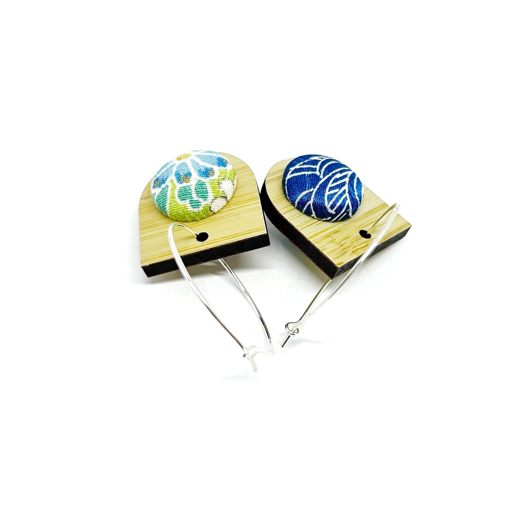 Double Sided Bamboo and Kimono Drops - Blue Waves