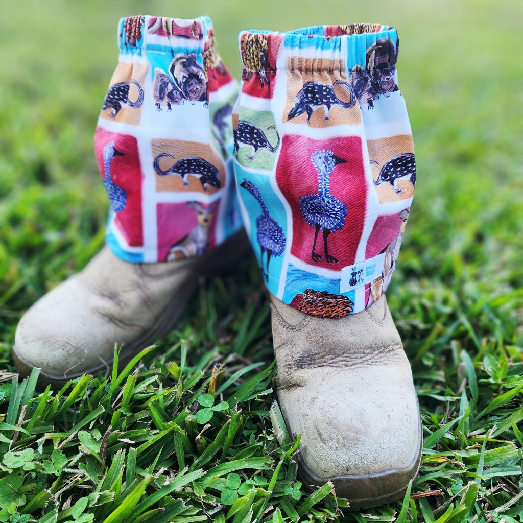 Sock/Boot Protectors - Bright Happy Bees or Aussie Animals (2 options)