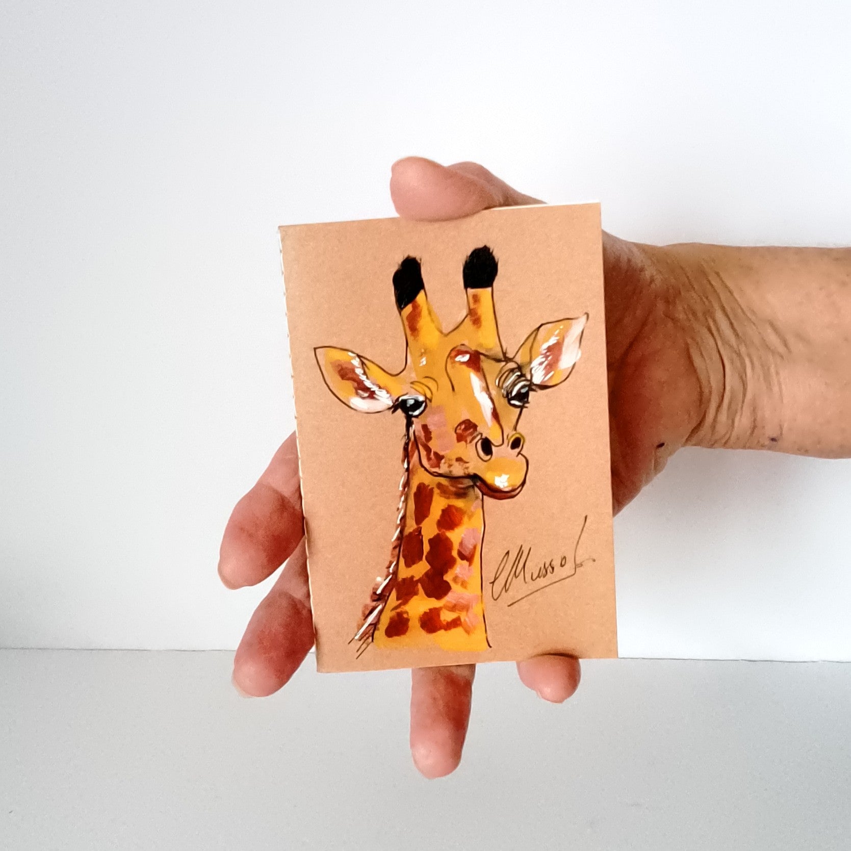 Handpainted Pocket Notebooks. Single or Set of 3. Bird and Animal designs