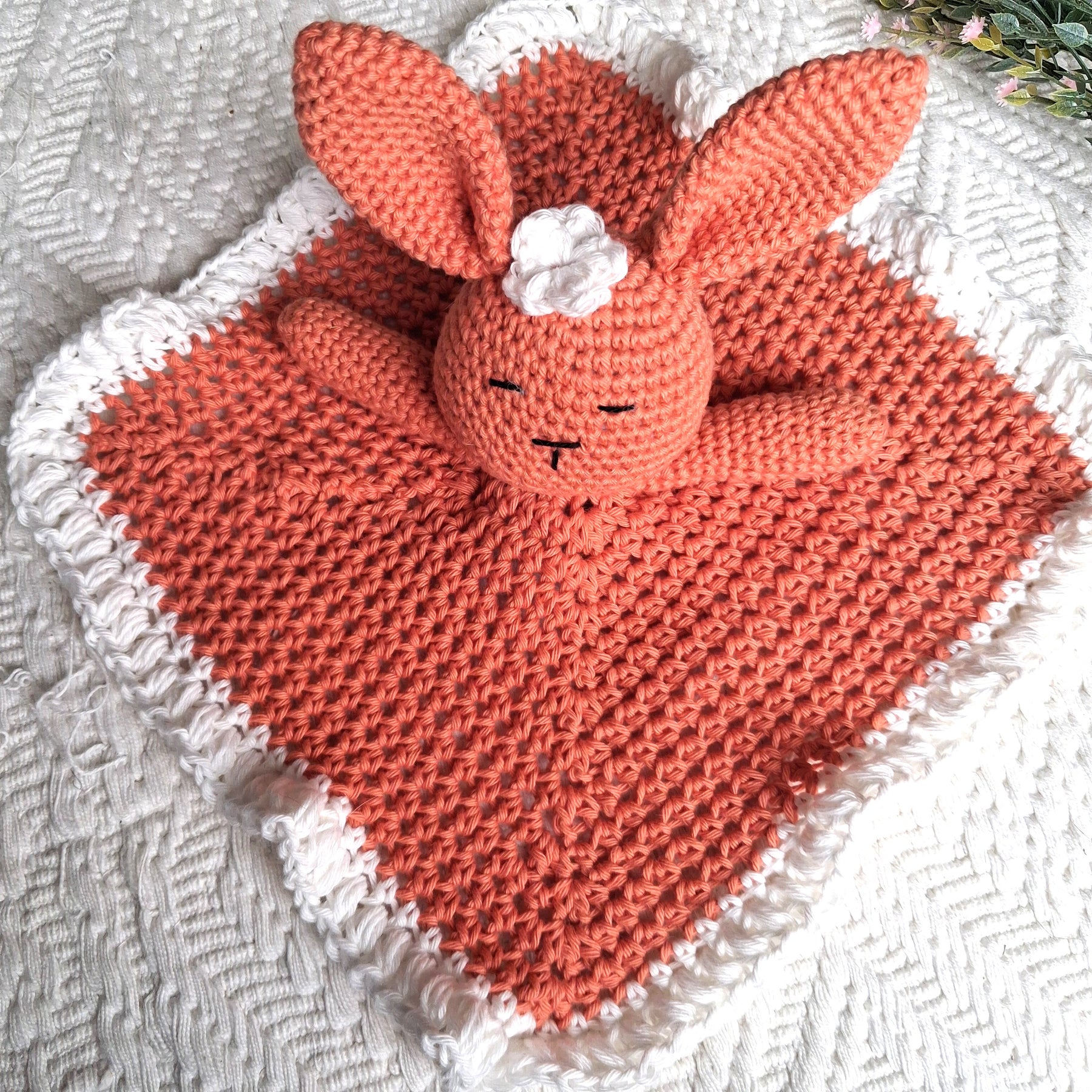 Handmade Crochet Lovey Blanket/Comforter - 100% Cotton (multiple colours)