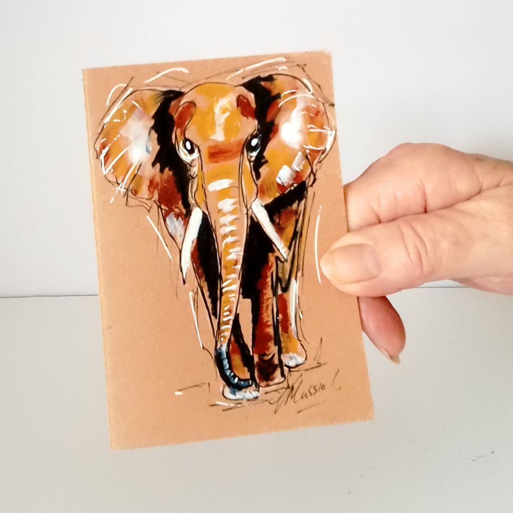 Handpainted Pocket Notebooks. Single or Set of 3. Bird and Animal designs