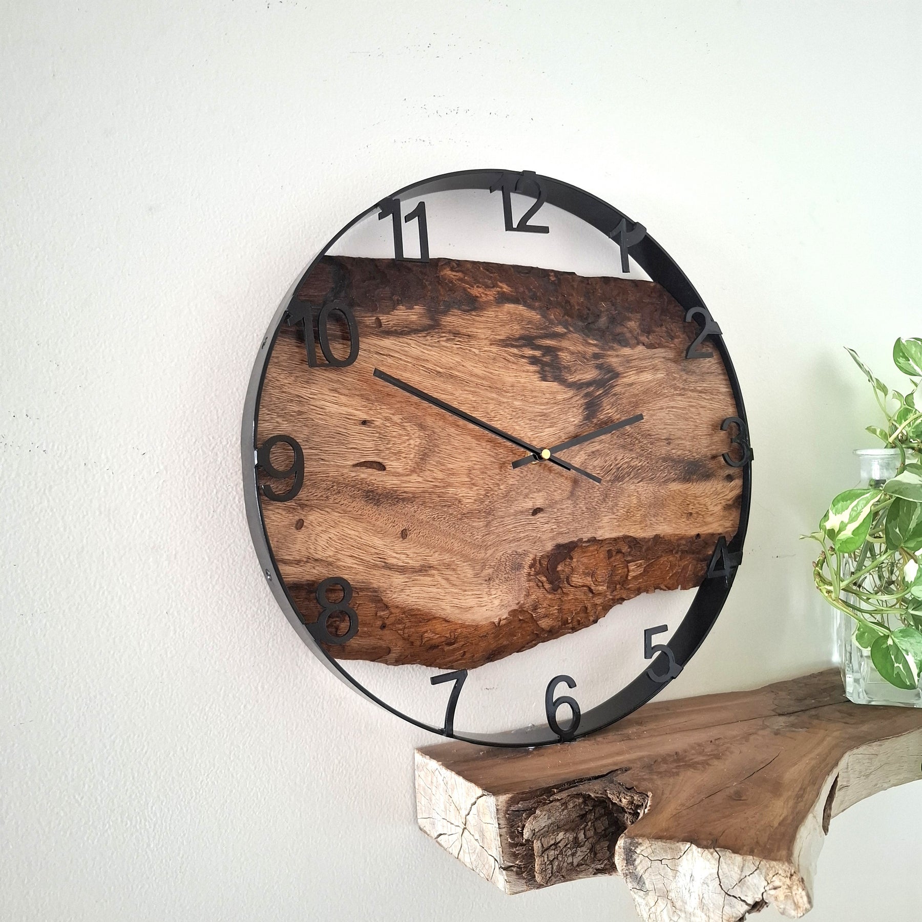 Large Wooden Wall Clock, Wall Clock Handmade
