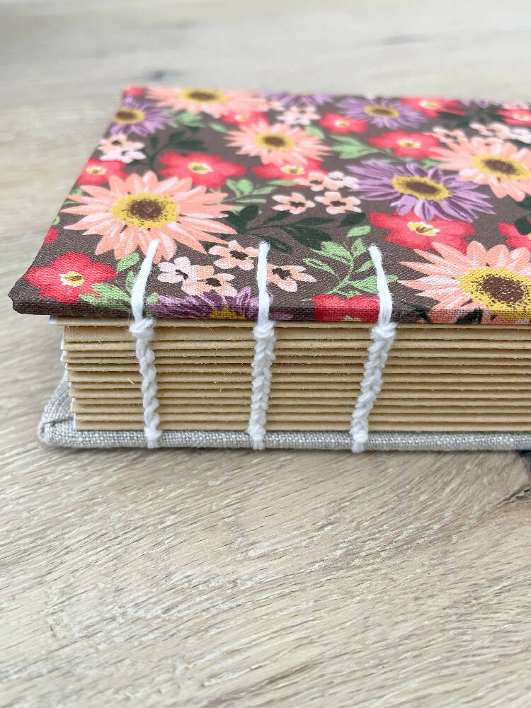 A6 Notebook (Lined) - Daisy
