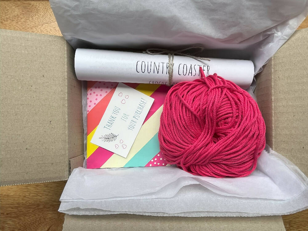 Crochet Kit - Country Coaster