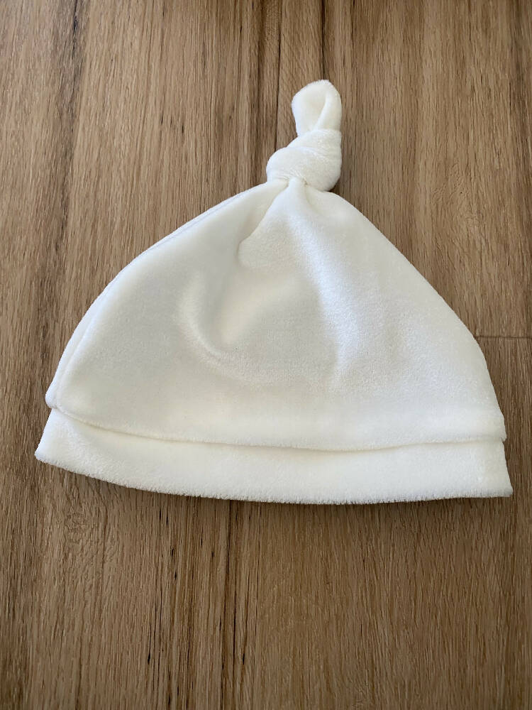 Baby Newborn Soft Knotted Beanie Hat