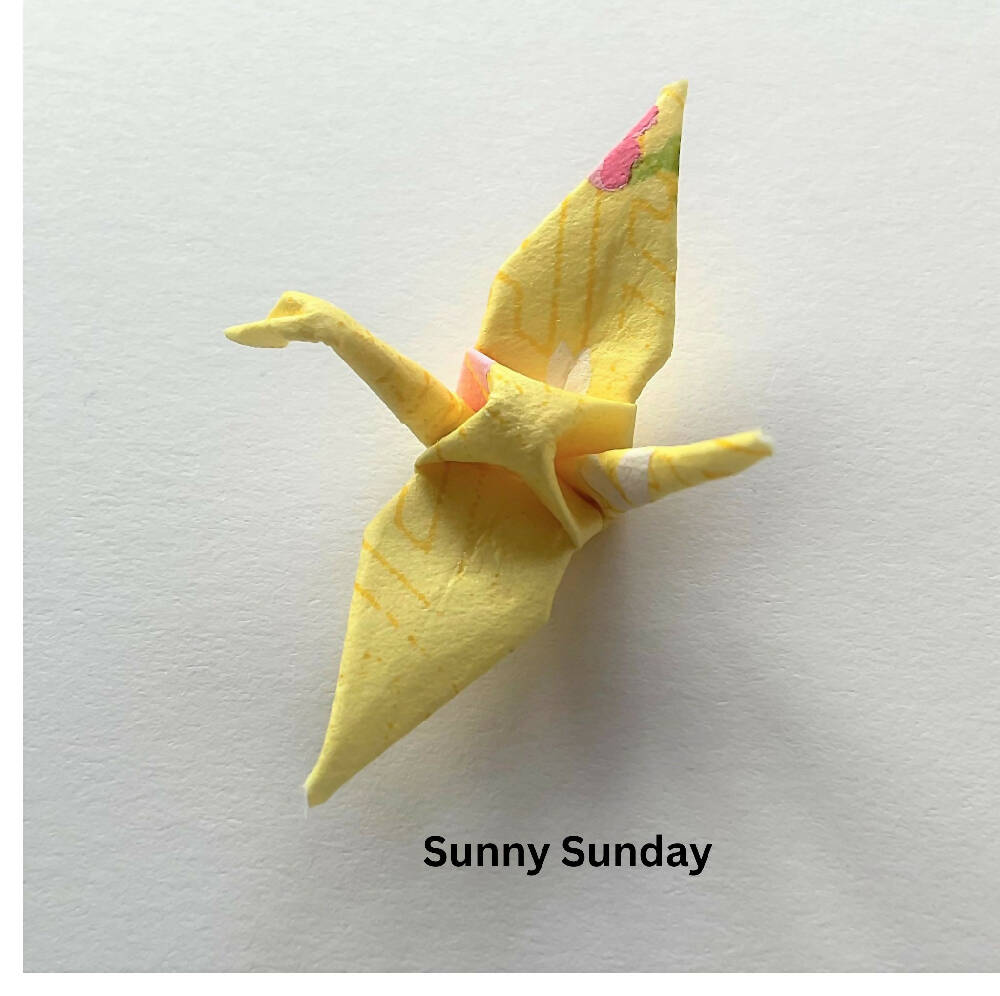 Sunny Sunday crane - Marion Nelson Art