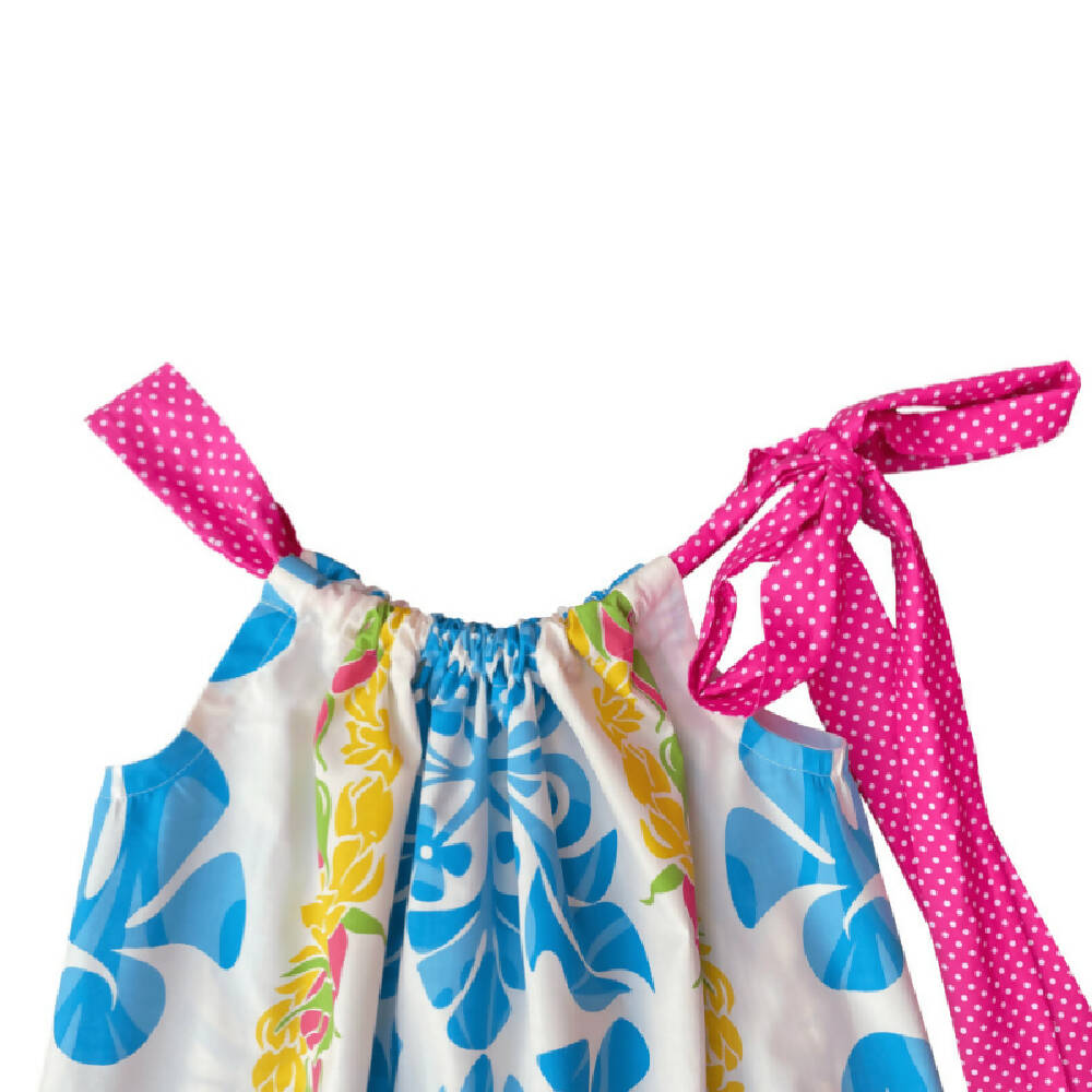 Girls Ruffle Trim Dress |Tropical Print | Size 4
