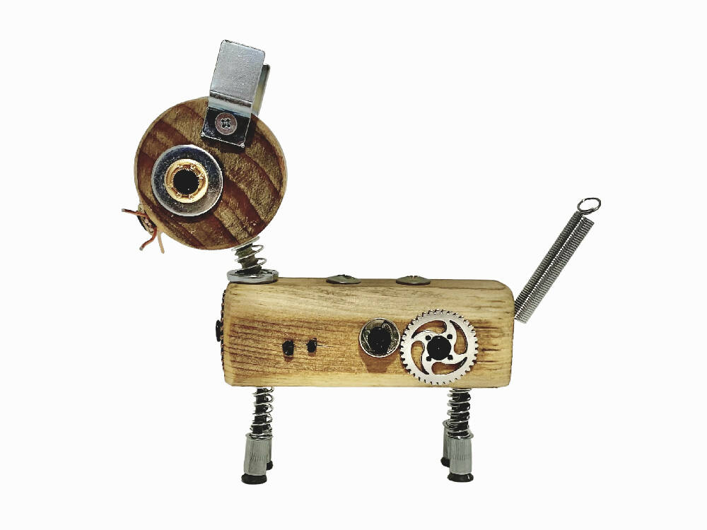 Emma - Wooden Steampunk Cat