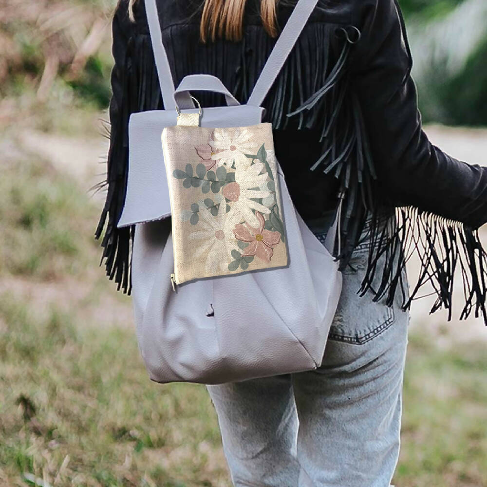 zp-030-Bouquet-of-watercolour-flowers-Zipper-Pouch-F