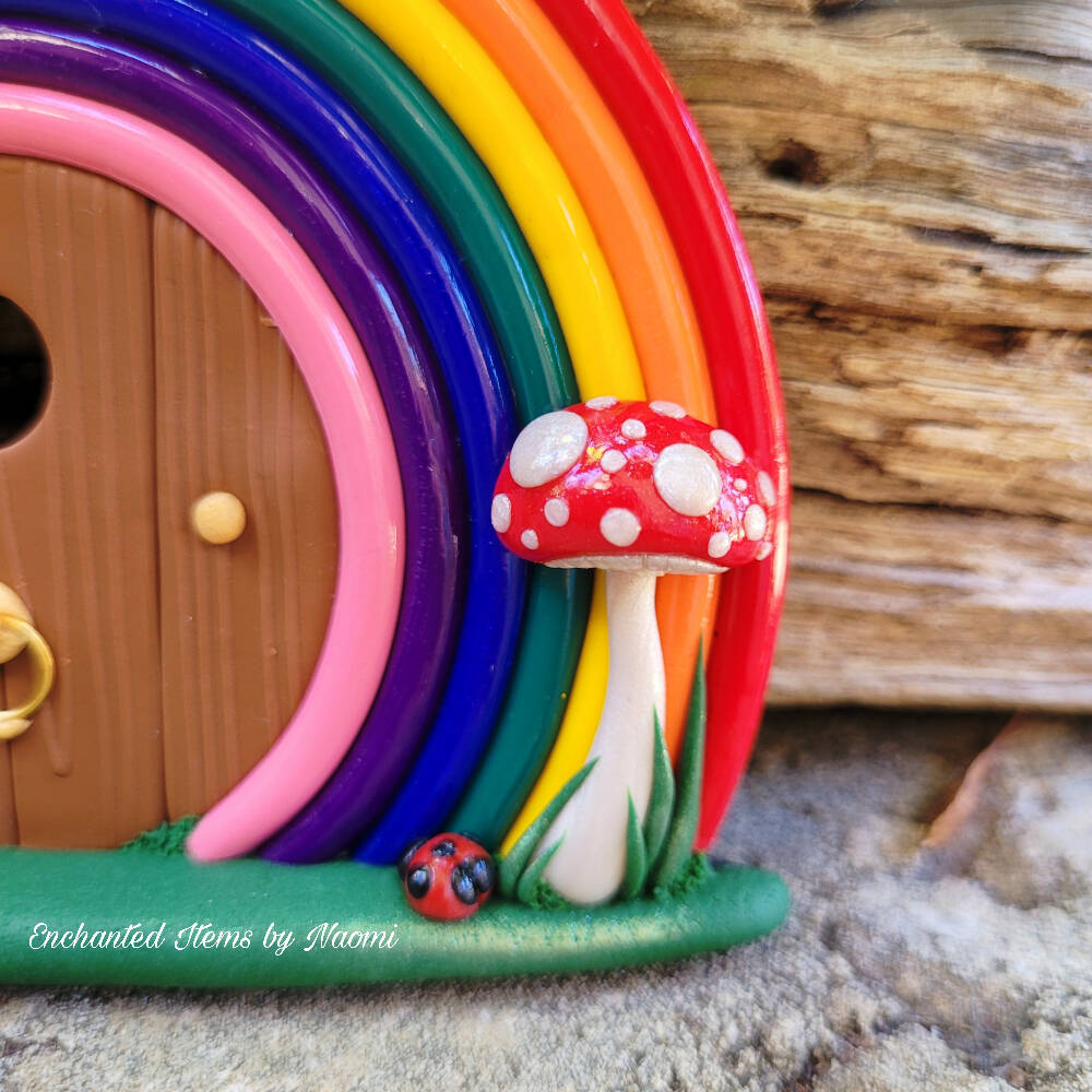 Sweet little Rainbow Fairy door