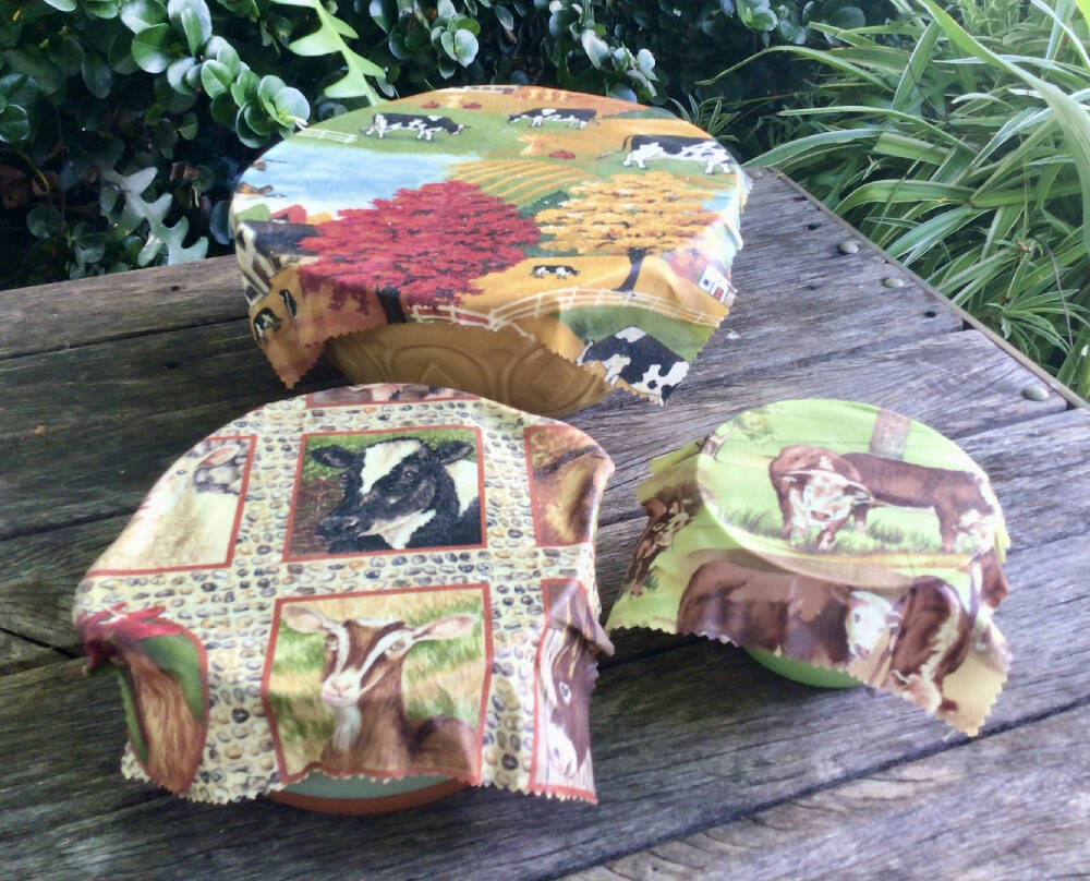 Beeswax Wraps Set of 3