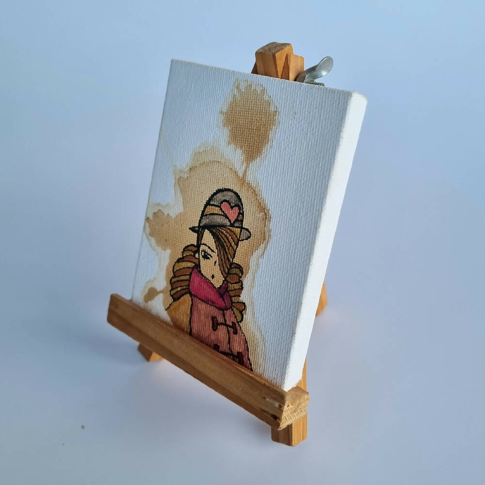 Headline Series : Taylor Original Tea Stain Art on Canvas